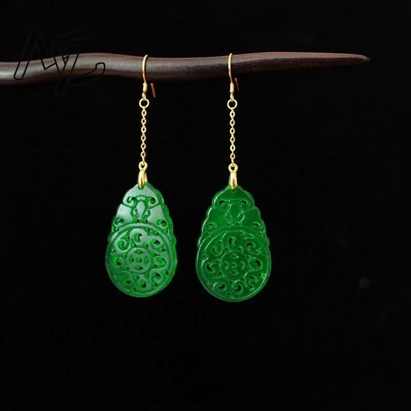 Women Fashion Jewellery - Amuleto de Jade verde Natural para