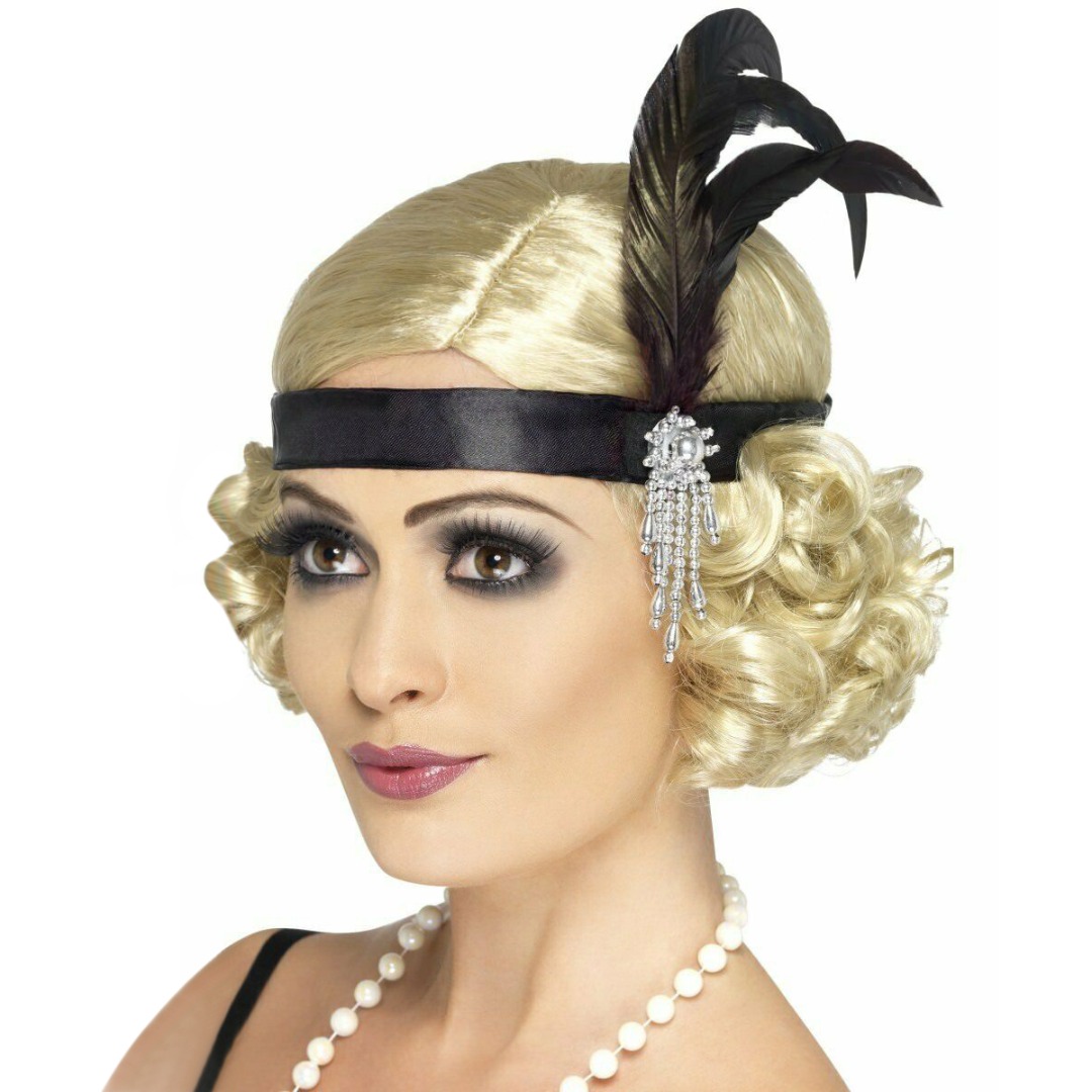 Women'S Fashion In The 1920S - Diadema de plumas Flapper para mujer,