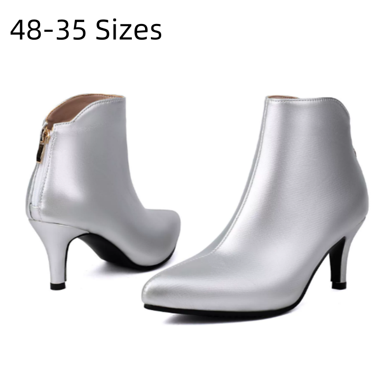 Women'S Fashion Riding Boots - Señora 48 oro plata rojo tacones