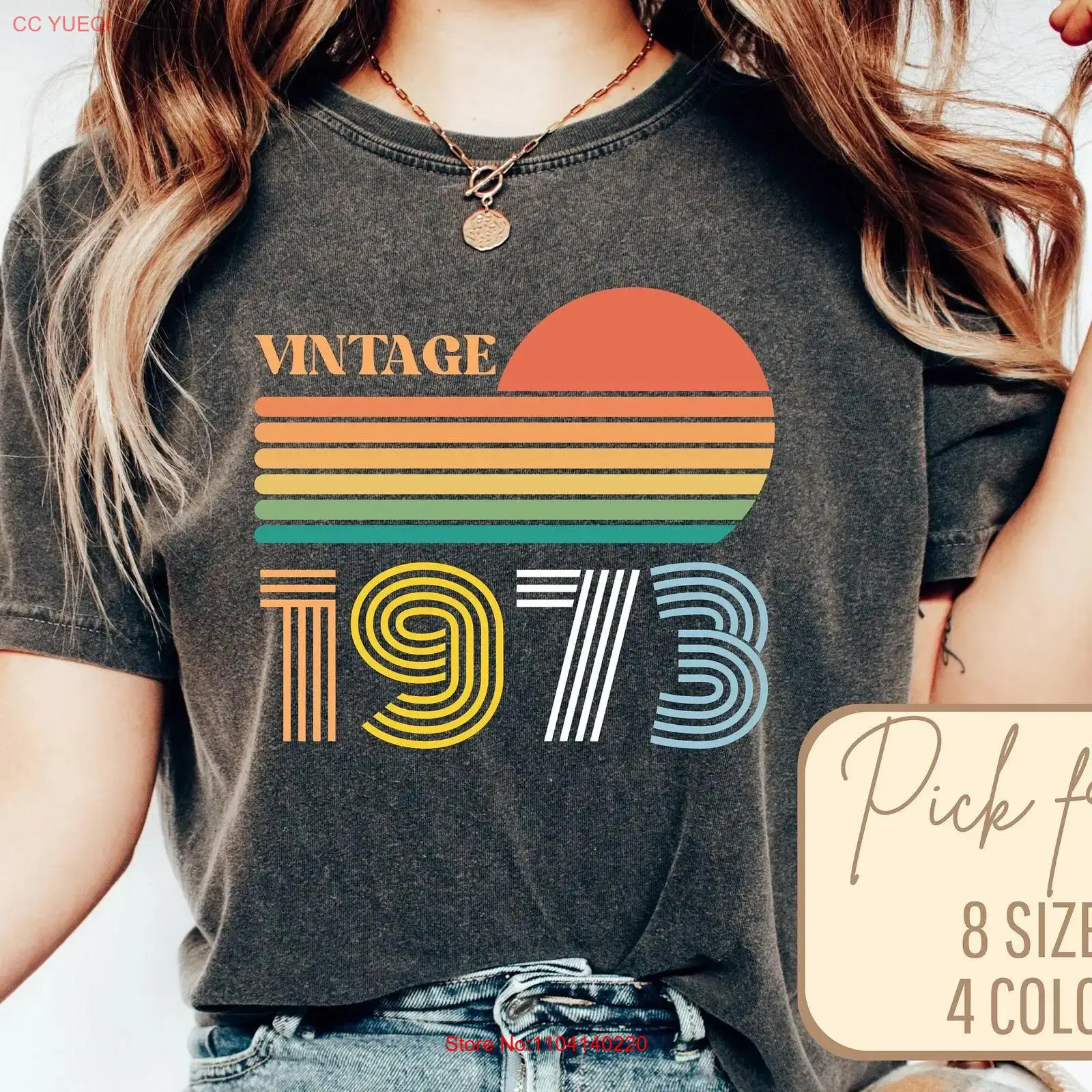 Women'S Fashion Graphic Tees - Camiseta de 50 cumpleaños para mujer,