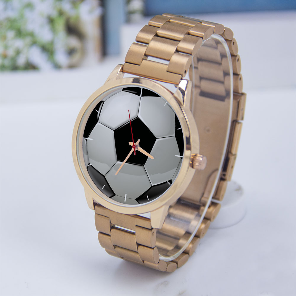 Fashion Women Watch - Fútbol Diseño de fútbol Fans Plata