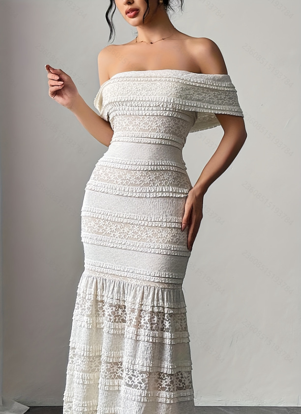 Women Fashion Dress Names - Vestido de encaje de un solo