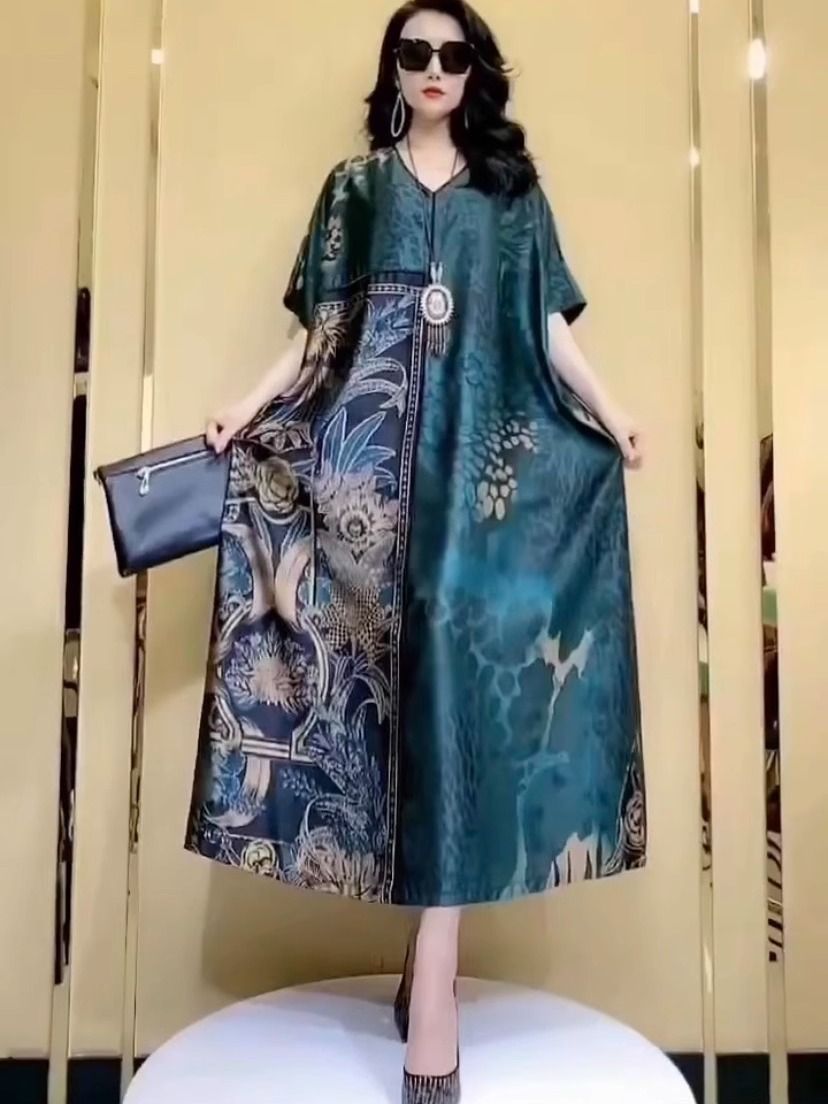 Women Fashion Dress Names - Vestido de seda de morera de