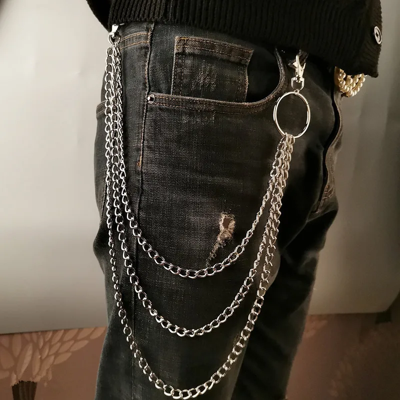 Women Fashion Jewellery - Cadena de cinturón metálica estilo punk