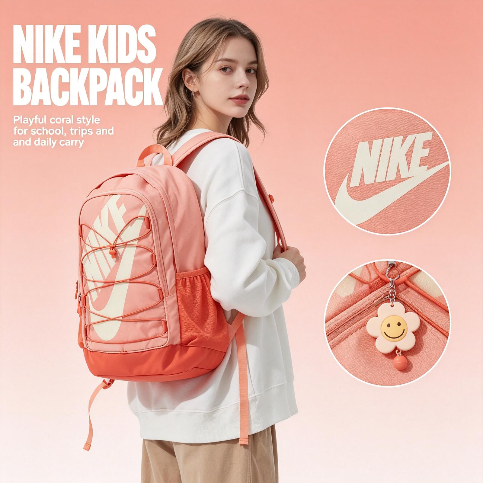 Women'S Fashion Backpack - Nike para hombres y mujeres, bolsa