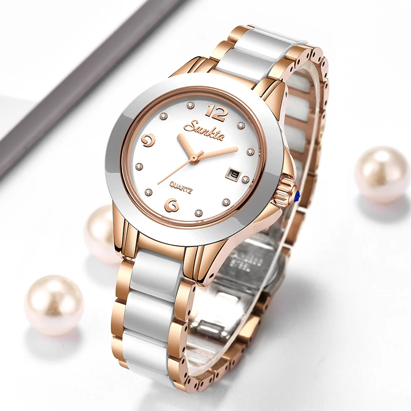 Fashion Women Watch - Reloj Sunkta de cuarzo informal a