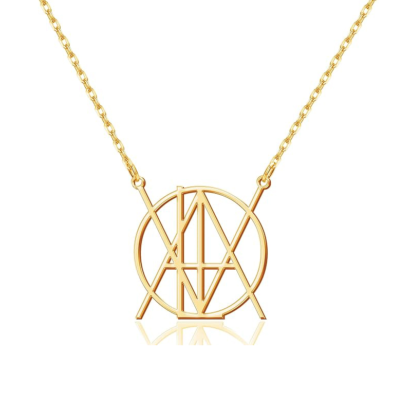 Women Fashion Logo Design - Collar con nombre y logotipo personalizado,