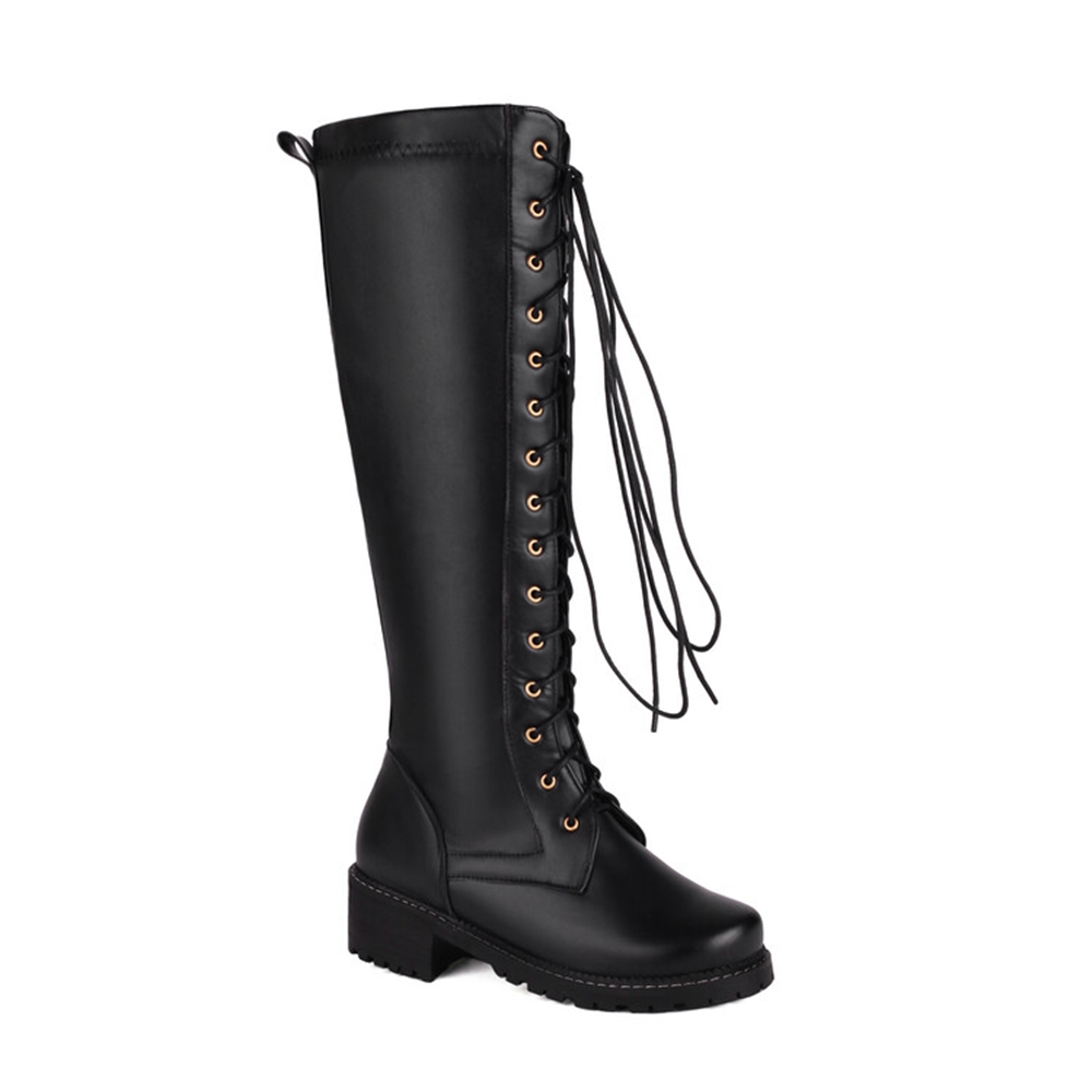 Women'S Fashion Riding Boots - Botas de cuero hasta la rodilla