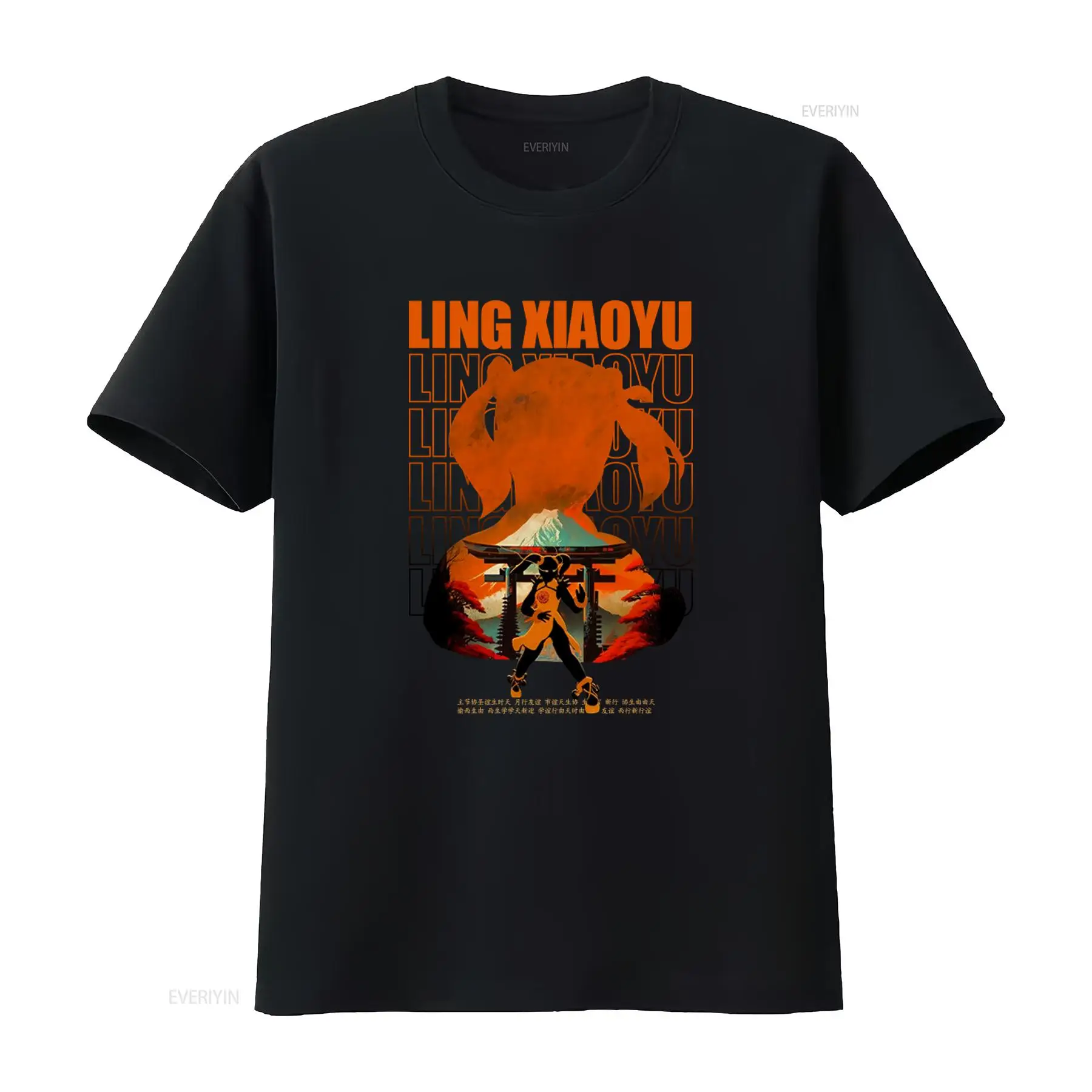 Women'S Fashion Graphic Tees - Camiseta de cuello redondo estilo japonés