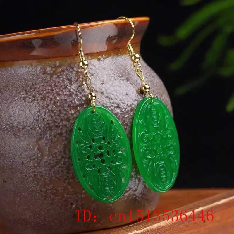 Women Fashion Jewellery - Pendientes huecos de murciélago Esmeralda de
