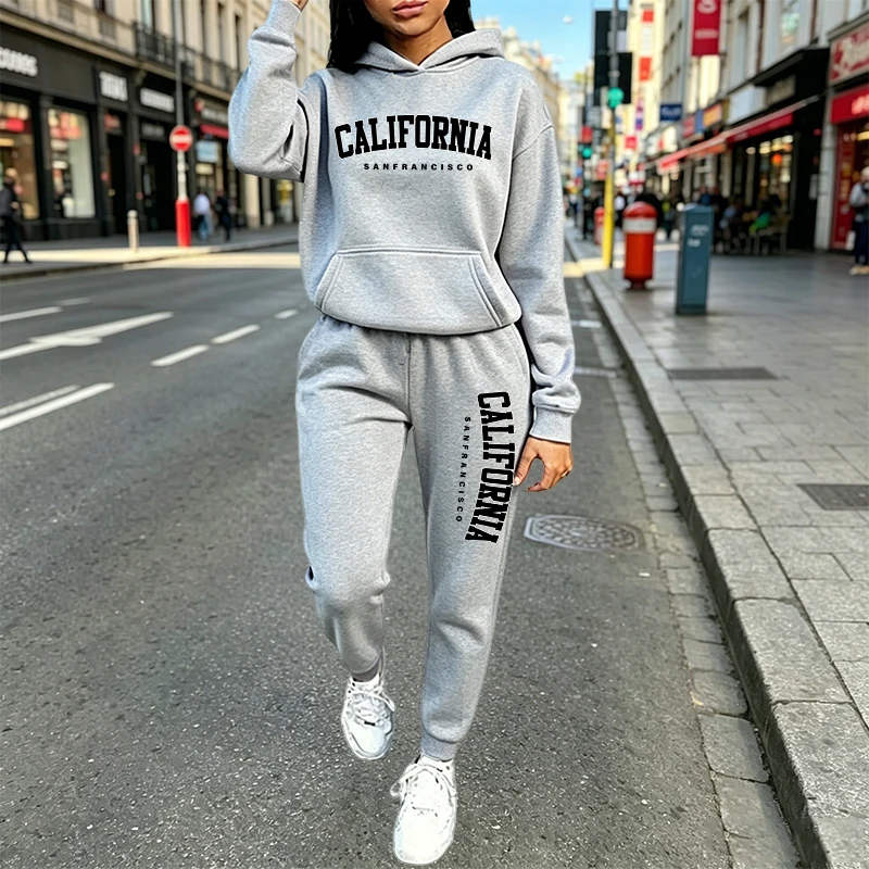 Women'S Fashion Suit - Conjunto Deportivo Informal Urbano con Sudadera