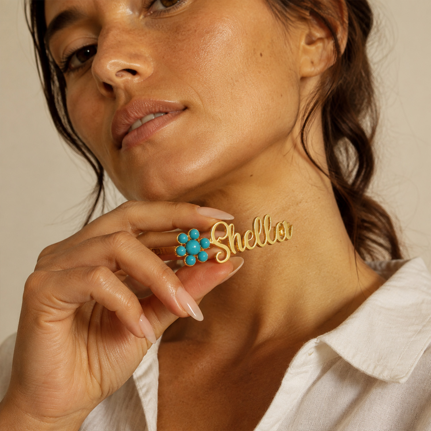 Women Fashion Dress Names - Broche Personalizado con Nombre, Diseño Cursivo,