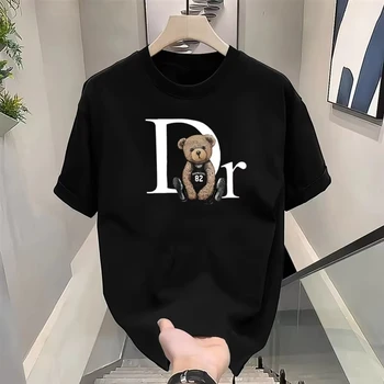 Women'S Fashion Graphic Tees - Camiseta con estampado de oso bonito