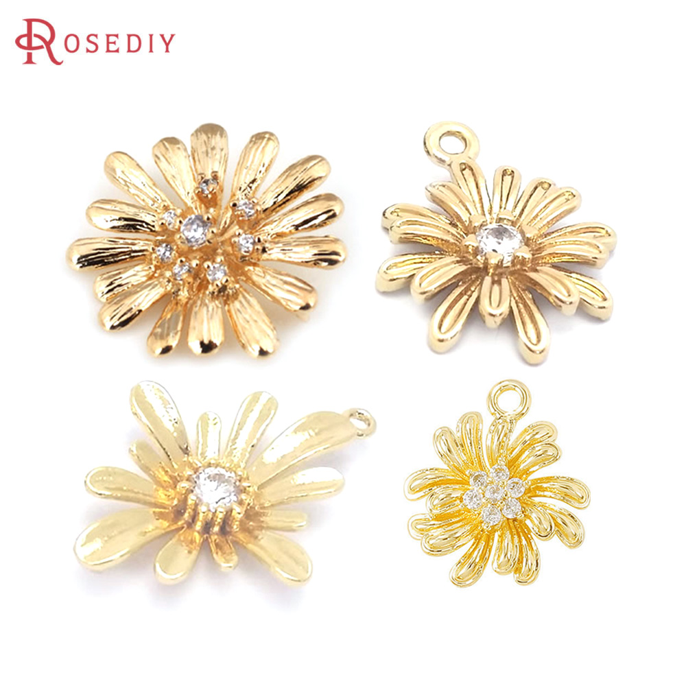 Women Fashion Jewellery - Colgantes de latón color oro de