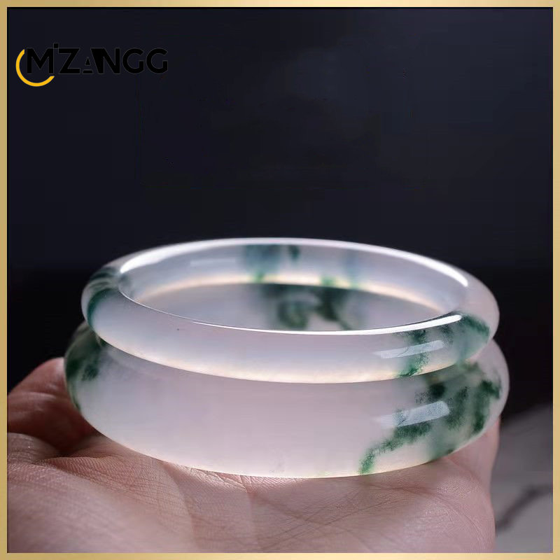 Women Fashion Jewellery - Brazalete de jadeíta verde Natural, pulsera