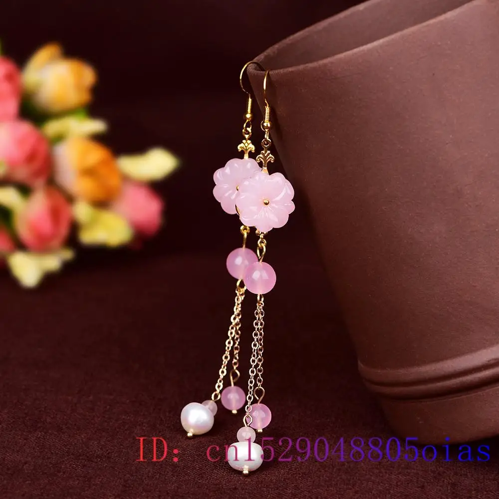 Pendientes de flor de Jade ros - Women Fashion Jewellery reseña y precio