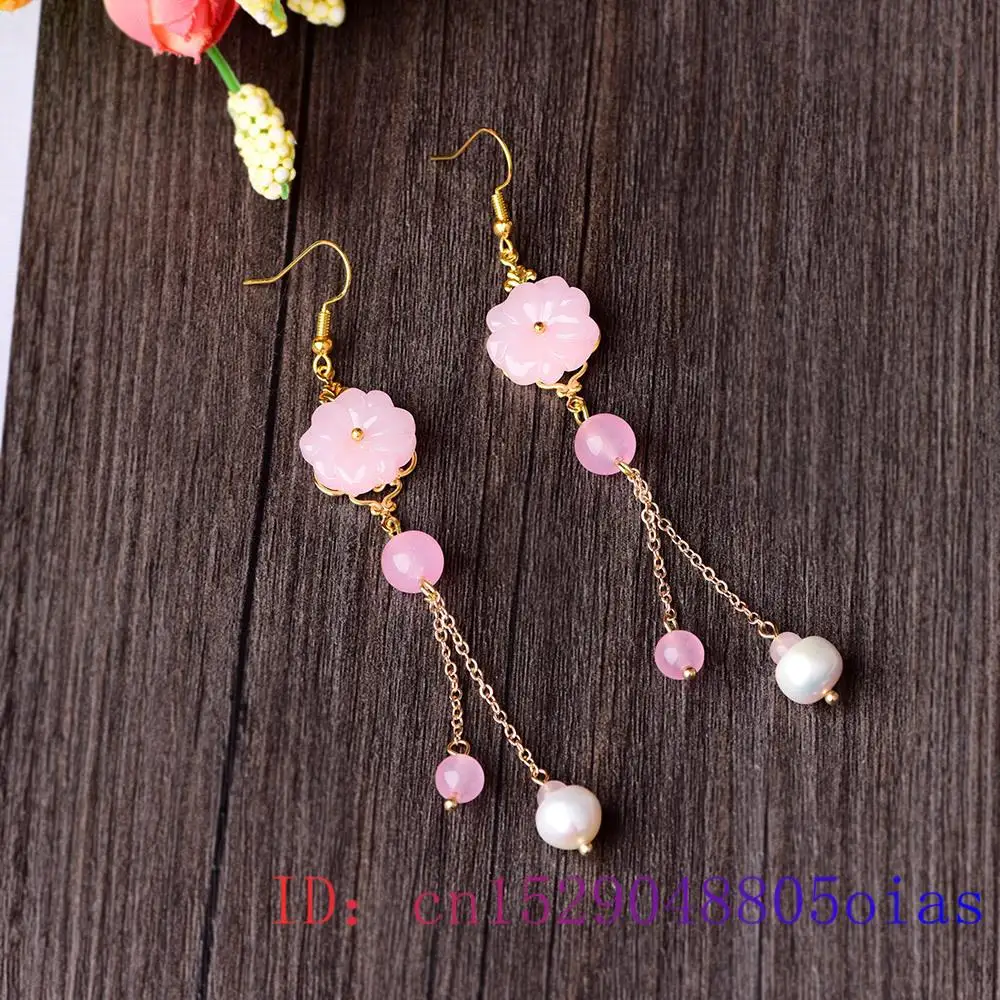 Pendientes de flor de Jade ros - Women Fashion Jewellery reseña y precio