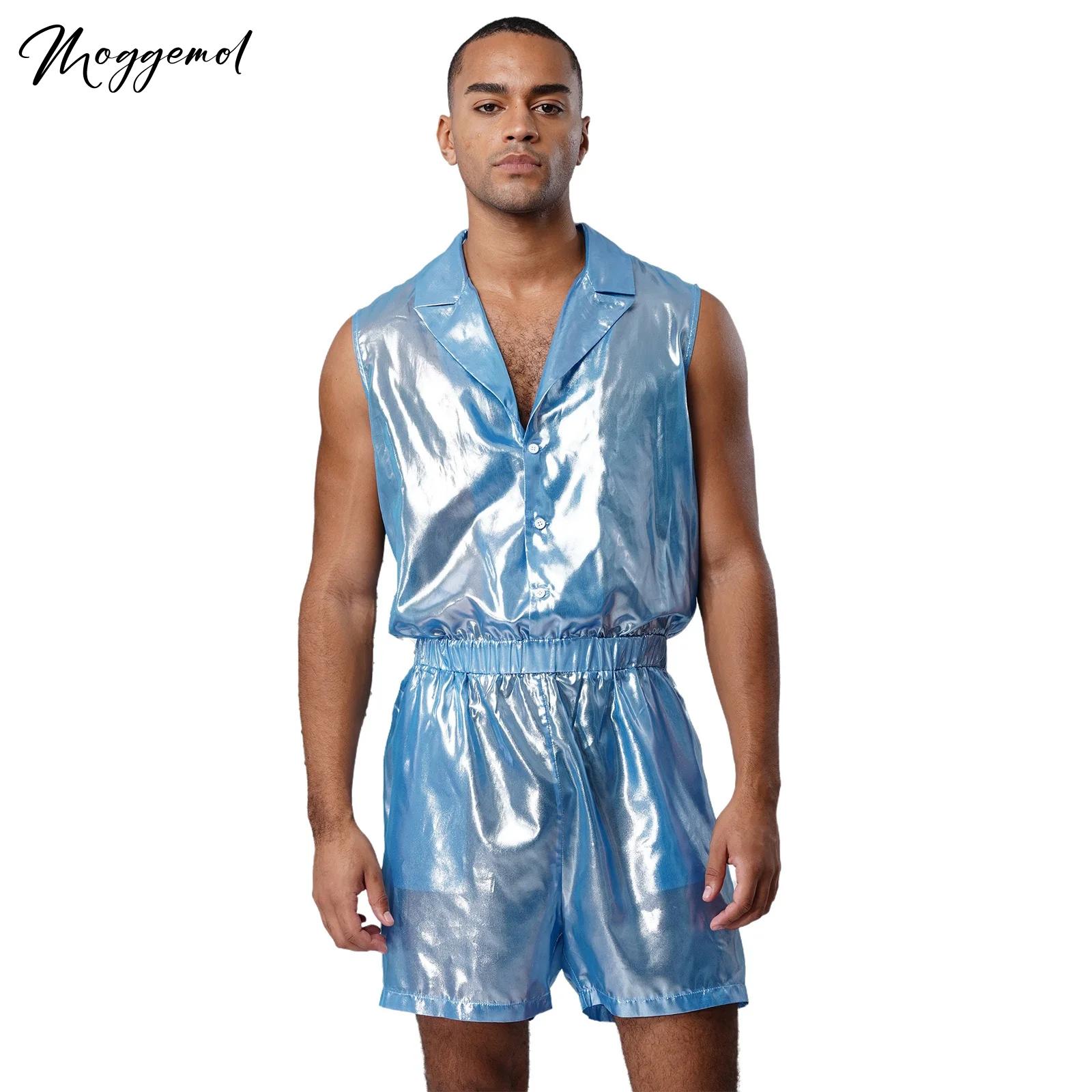 Mono de gasa metálico brillant - Sleeveless Jumpsuit reseña y precio