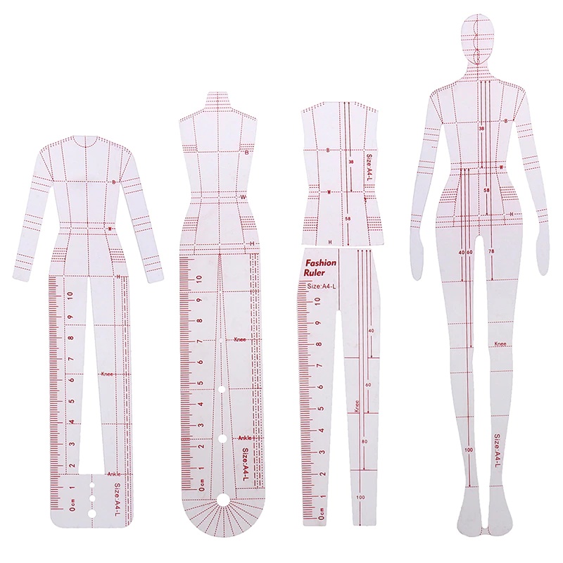 1 Juego de Reglas de Dibujo de - Women Fashion Figure Template reseña y precio