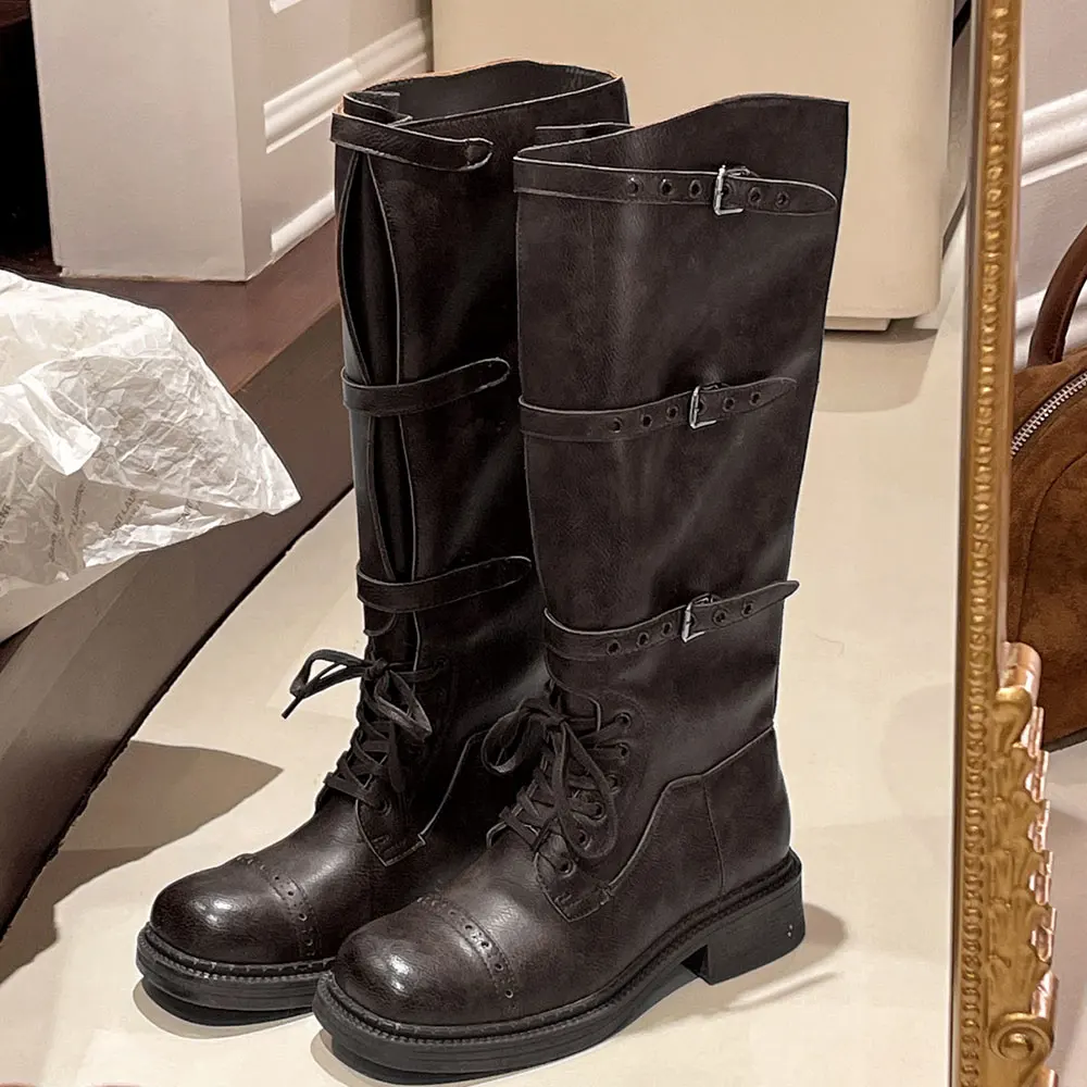 Botas hasta la rodilla para Mu - Women'S Fashion Riding Boots reseña y precio