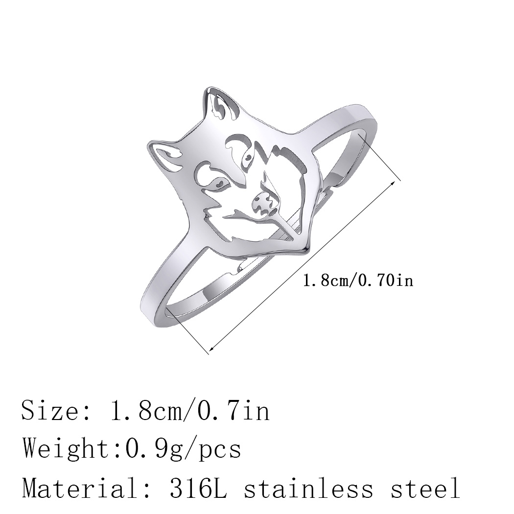 Chandler-Anillo de lobo de ace - Women Fashion Png reseña y precio