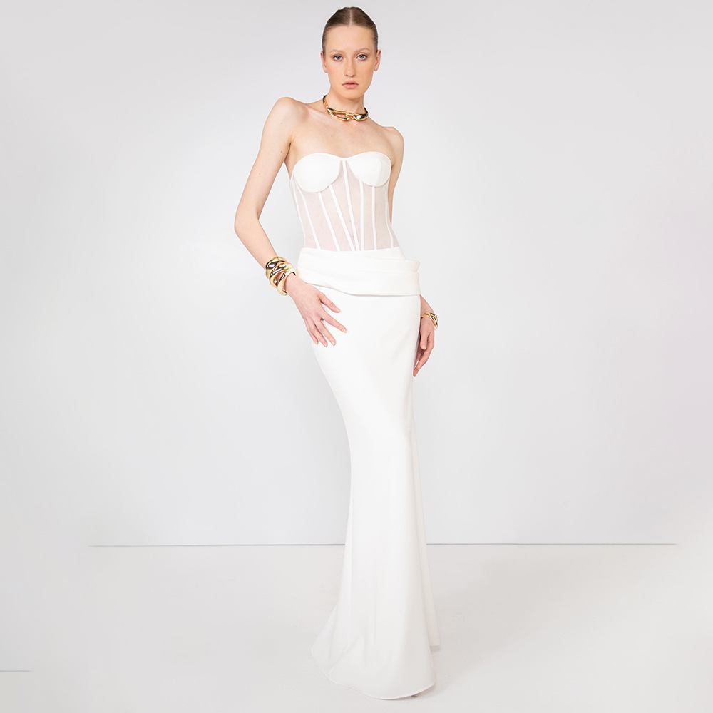 Vestido de Noche Sexy Transpar - Women Fashion Dress Names reseña y precio
