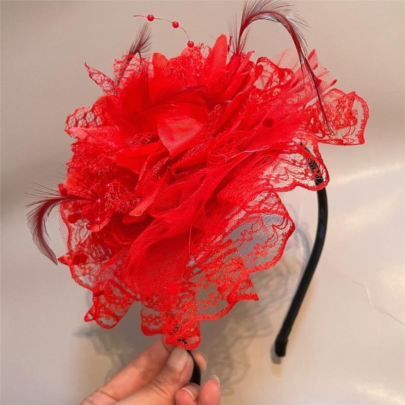 A52E Lace Flower Hair Hoop for - Women'S Fashion In The 1920S reseña y precio