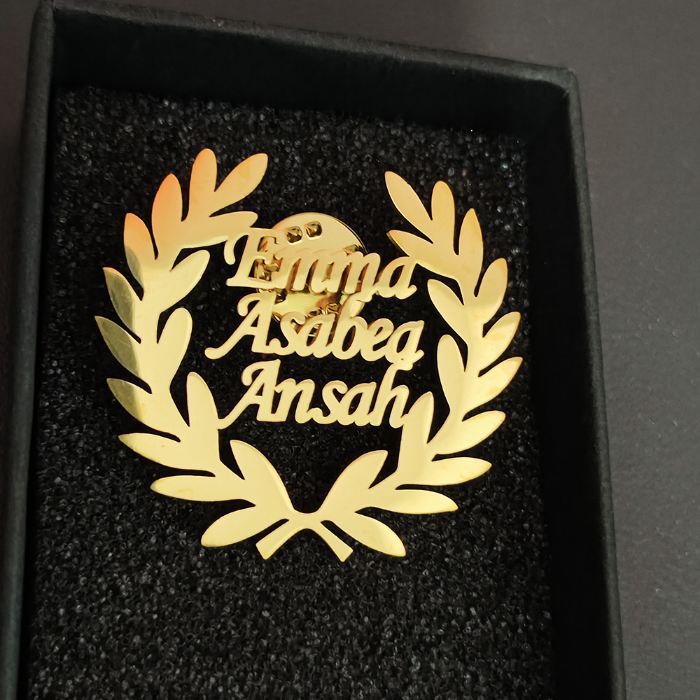 Broche personalizado con diseñ - Women Fashion Logo Design reseña y precio