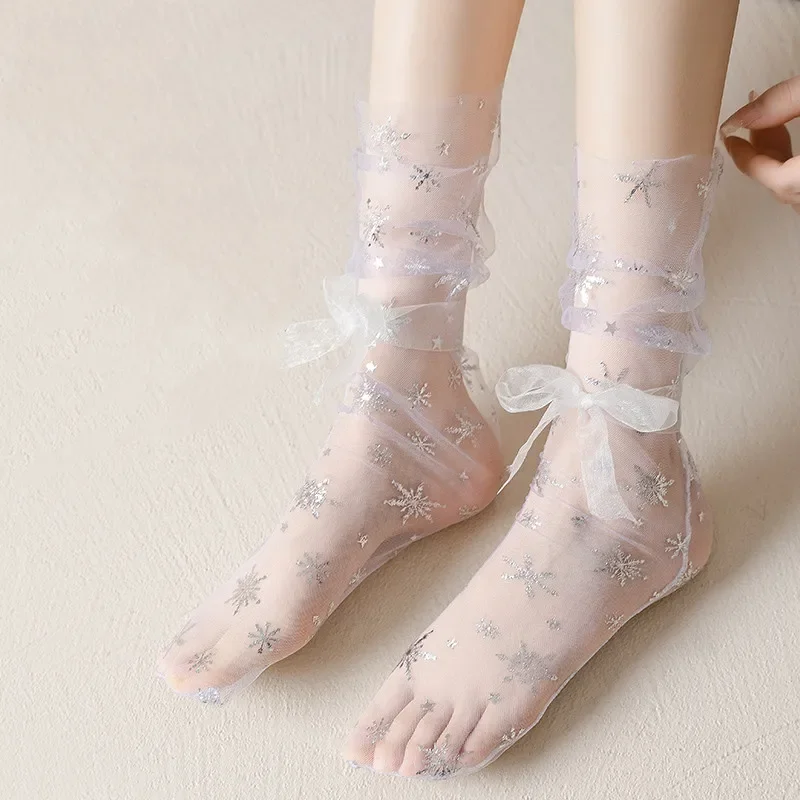 Calcetines de malla de encaje  - Women'S Fashion Socks reseña y precio