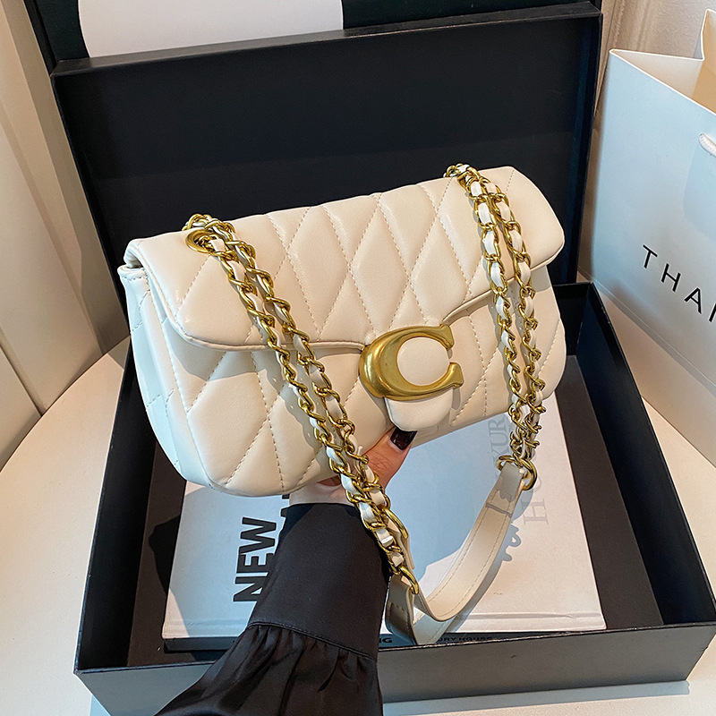 Bolso de Hombro Acolchado de C - Women Fashion Logo Design reseña y precio