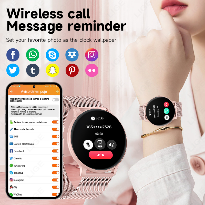 Reloj inteligente con llamadas - Women Fashion Week 2026 reseña y precio
