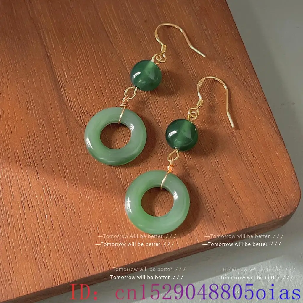 Pendientes de anillo de Jade a - Women Fashion Jewellery reseña y precio