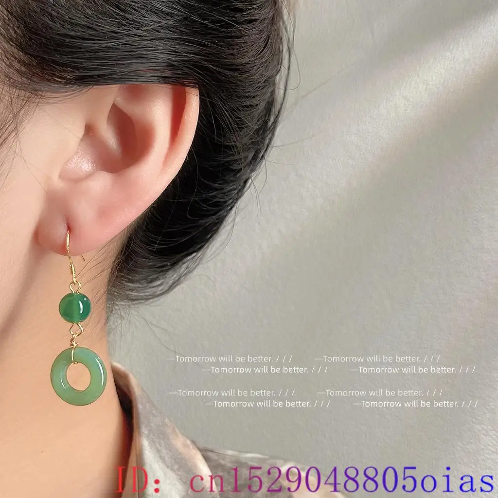 Pendientes de anillo de Jade a - Women Fashion Jewellery reseña y precio
