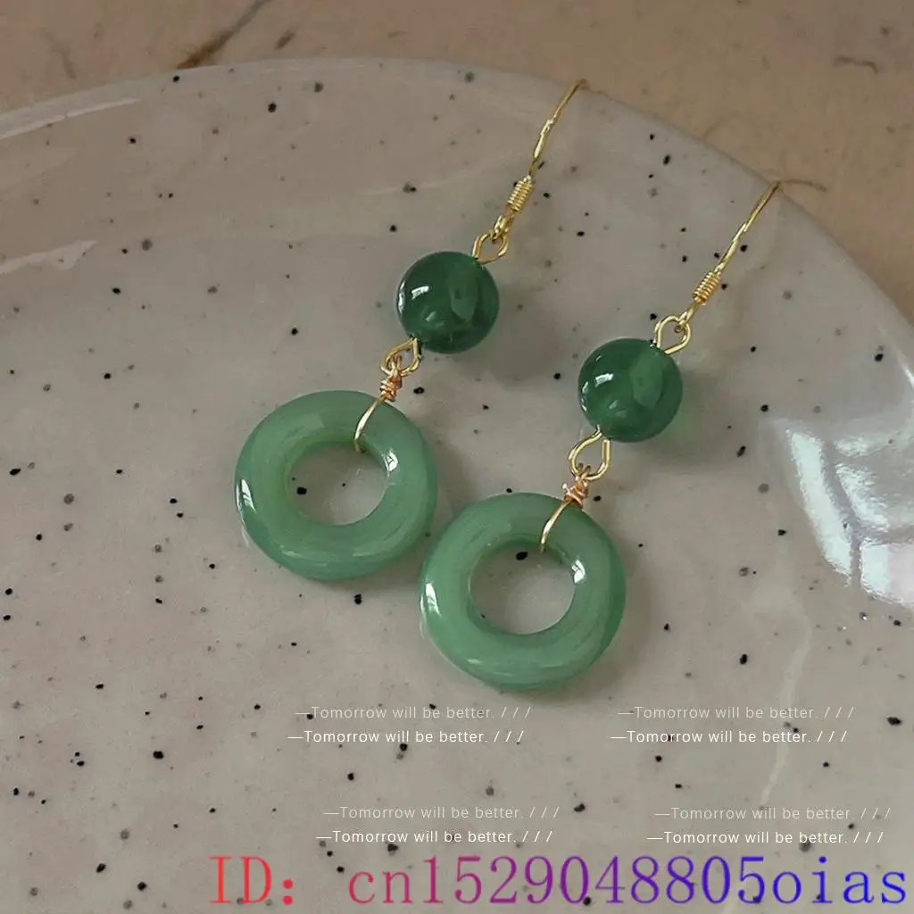 Pendientes de anillo de Jade a - Women Fashion Jewellery reseña y precio