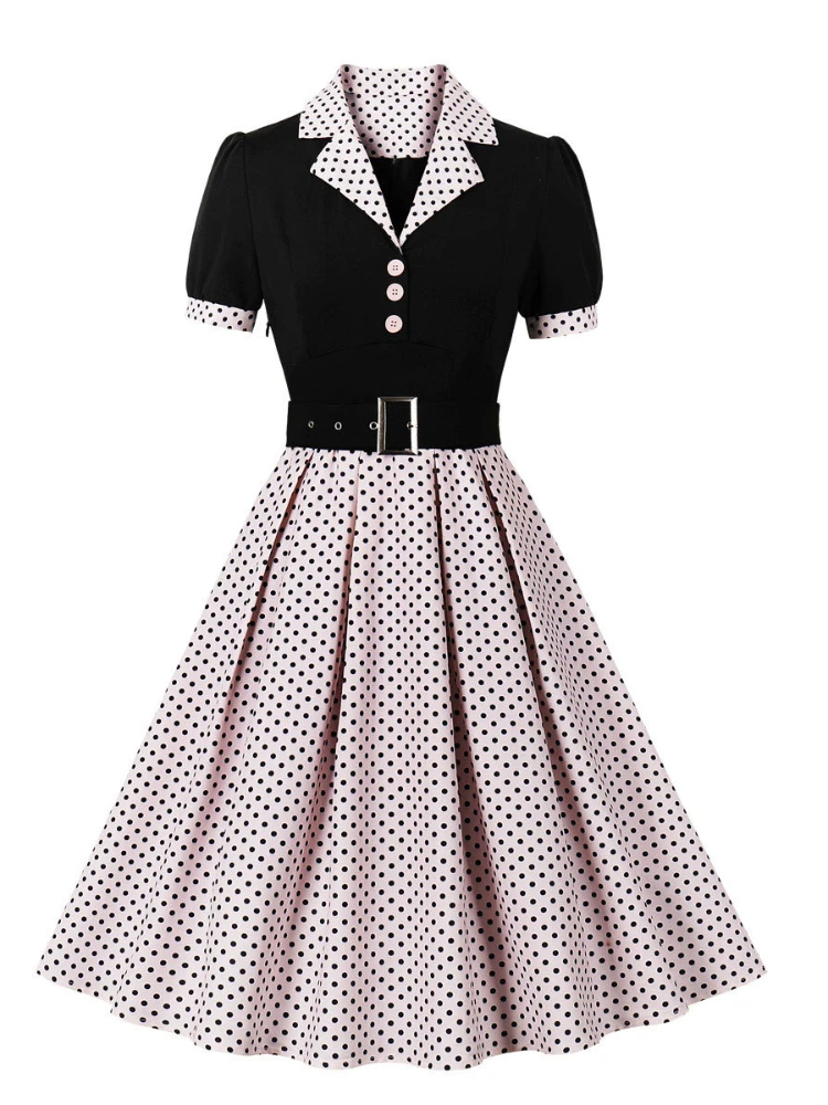 2024 nueva moda lunares Vintag - Women'S Fashion From The 60S reseña y precio