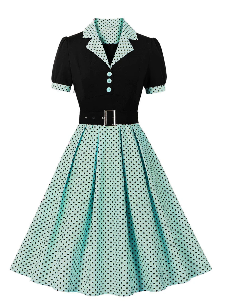 2024 nueva moda lunares Vintag - Women'S Fashion From The 60S reseña y precio