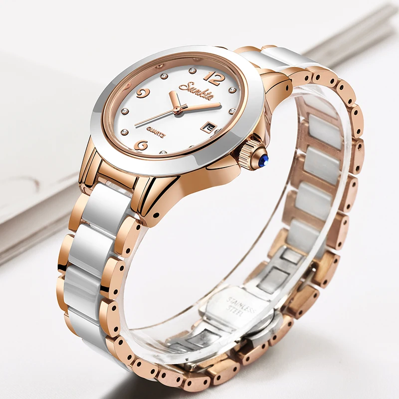 Reloj Sunkta de cuarzo informa - Fashion Women Watch reseña y precio