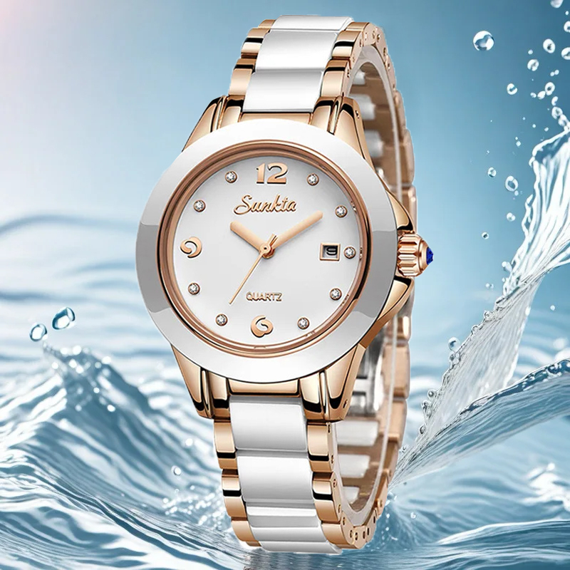 Reloj Sunkta de cuarzo informa - Fashion Women Watch reseña y precio