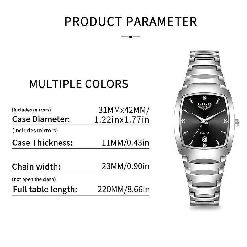 Reloj LIGE para mujer, reloj d - Fashion Women Watch reseña y precio