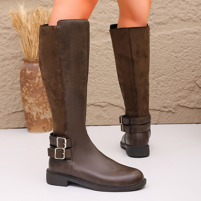 Botas de montar de cuero PU ma - Women'S Fashion Riding Boots reseña y precio