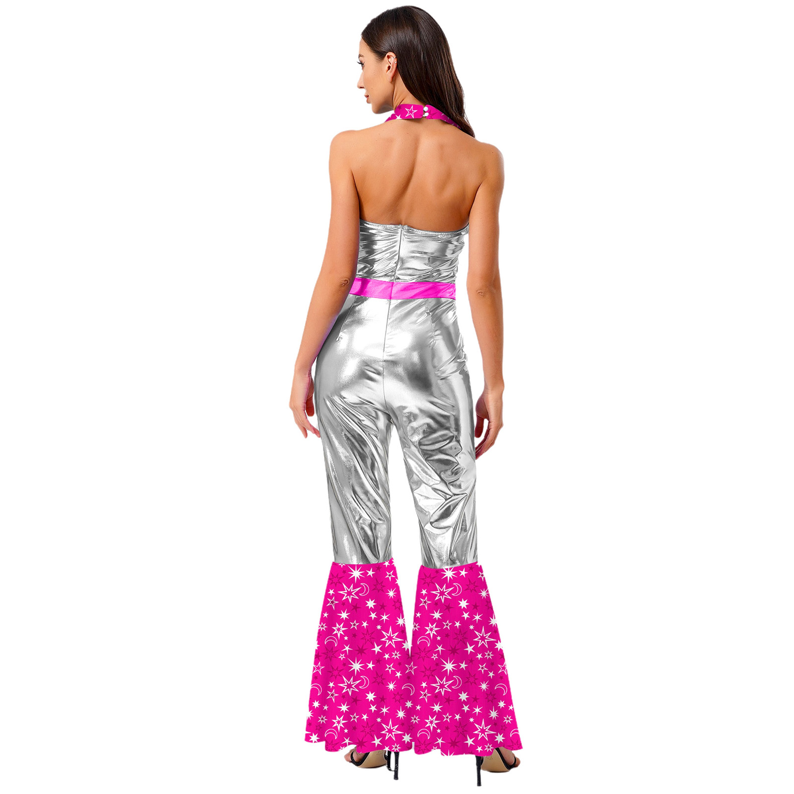 Mono Vintage de discoteca de l - Sleeveless Jumpsuit reseña y precio