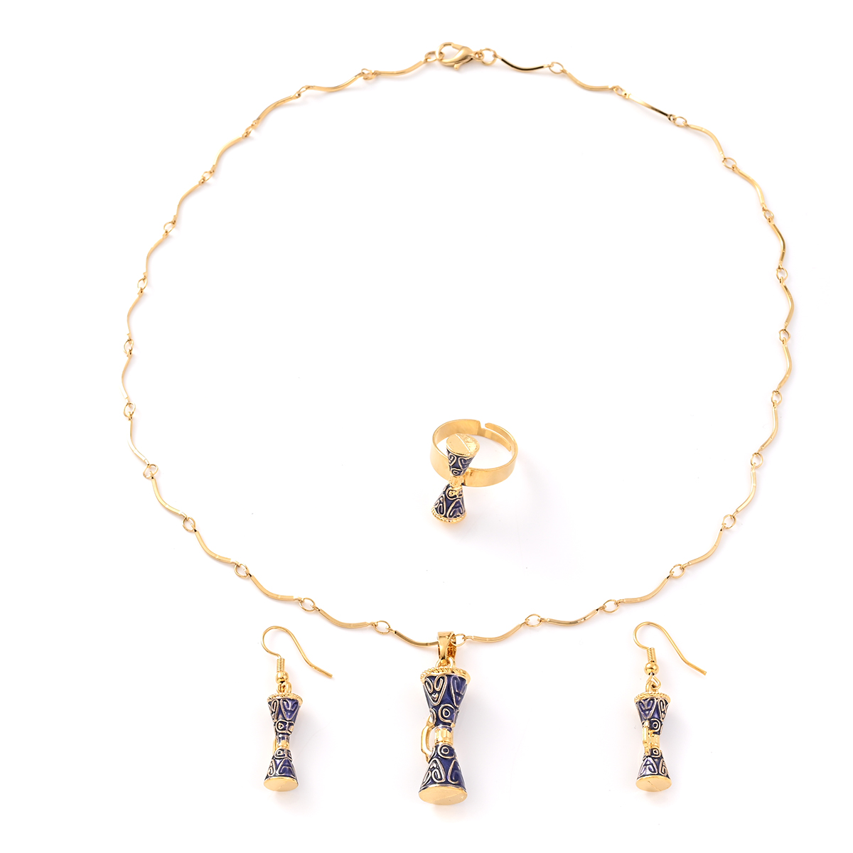 Elegante tambor azul colgante  - Women Fashion Png reseña y precio