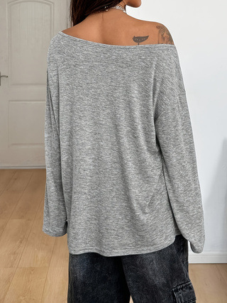 Blusa Gótica de Otoño Y2K con  - Asymmetric Top Women reseña y precio