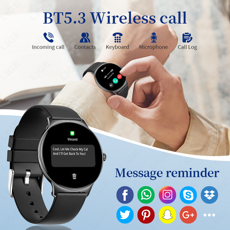 Reloj inteligente LIGE ultrafi - Women Fashion Week 2026 reseña y precio